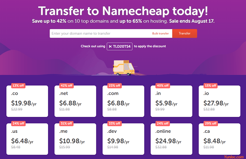 图片[2] - #域名# NameCheap – 域名转入 COM/NET $6.88 优惠时间7天内 - 云线路