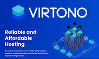 Virtono – #5折促销# 27个数据中心，KVM-1G/512M/15G/500G流量@G口，仅12欧元/年起 - 云线路